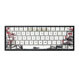 1 x RAW Customer Returns JSJT Custom Keycaps, 60 Percent Plum Blossom Keycaps PBT Dye Sublimation, Cherry Profile Keycaps, 80 Keys for 61 68 ANSI ISO Layout, Cherry MX Swtich Mechanical Keyboards - RRP €40.66