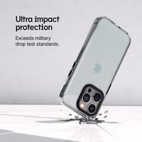 1 x RAW Customer Returns RhinoShield Crystal Clear Case Compatible with iPhone 15 Pro MAX Advanced Yellowing Resistance, High Transparency, High Protection Customizable Phone Case - Black - RRP €37.99