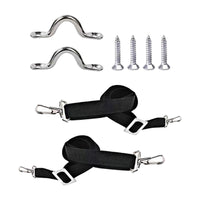 1 x RAW Customer Returns Ronyme 2X Adjustable Bimini Top Straps Boat Strap Eye Straps with Buckle Carabiners Stainless Steel Boat Awning Hardware - RRP €31.2