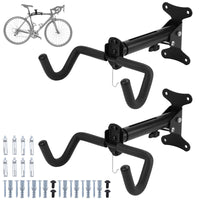 1 x RAW Customer Returns CYFIE bicycle wall mount folding bicycle wall mount for the garage, basement and apartment bicycle holder wall up to 25kg for bicycles, racing bikes, mountain bikes etc. bicycle holder 2 pieces  - RRP €44.99