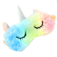 1 x RAW Customer Returns Kids Unicorn Sleep Mask Eye Mask Plush Ears Sleep Mask for Nighttime Napping Travel Women Girls - RRP €22.8