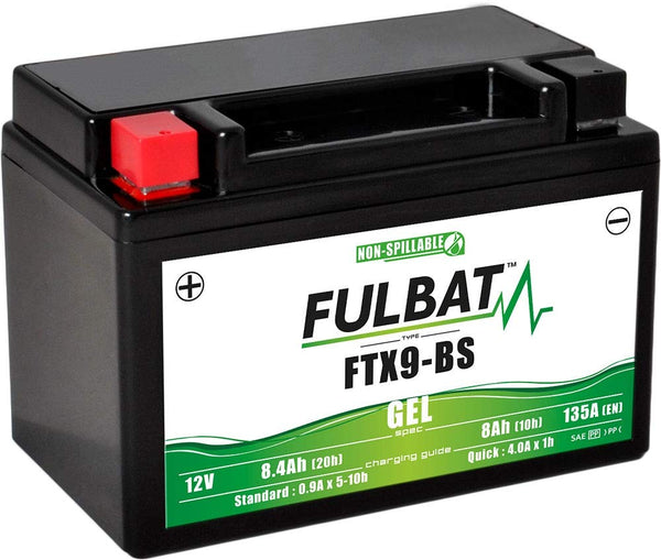 1 x RAW Customer Returns Fulbat - Motorcycle Gel Battery YTX9-BS FTX9-BS WP9BS 12V 8Ah - RRP €41.05