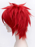 1 x RAW Customer Returns FALAMKA Red Wig Short Cosplay Wig Unisex Costume Halloween - RRP €20.16