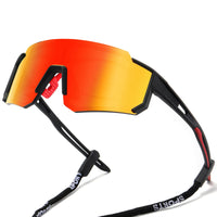 1 x RAW Customer Returns suoso sports glasses-sunglasses men-women-cycling glasses-sunglasses men-polarized-UV400-women s ski sunglasses-fast glasses rave-cycling-bicycle-fishing-road bike glasses 1-black red - RRP €19.99