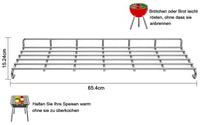 1 x RAW Customer Returns 66044 Grill Warming Rack for Weber Genesis II 300 Series, Grill Replacement Parts for Genesis II E-310 E-315, II E-330 E-335, II S-310 S-335 Gas Grills, 65.4 cm Stainless Steel Warming Rack for Weber Genesis II - RRP €38.3