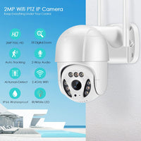 1 x RAW Customer Returns Outdoor WiFi Surveillance Camera, 1080P WiFi IP Camera with 30m Color Night Vision, IP66 Waterproof WiFi Camera with Two-Way Audio, 5X Digital Zoom Ai Automatic Tracking, Human Detection - RRP €39.66