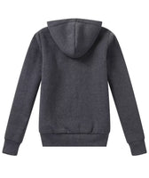 1 x Brand New SwissWell fleece jacket women s hoodie with hood sweat jacket warm basic hooded jacket with zip causal hoodie plush jacket women s winter jacket for women dark grey - RRP €47.02