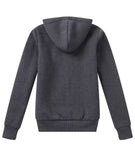 1 x Brand New SwissWell fleece jacket women s hoodie with hood sweat jacket warm basic hooded jacket with zip causal hoodie plush jacket women s winter jacket for women dark grey - RRP €47.02