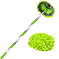 5 x RAW Customer Returns WillingHeart 160 cm 2 in 1 Car Wash Brush Telescopic Microfiber Coral Chenille Car Wash Mop 180 Rotation Wash Mitt with Telescopic Handle Extension Rod for Car RV Trucks Caravan Motorhome - RRP €99.95