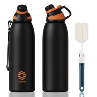 1 x RAW Customer Returns Fjbottle Stainless Steel Sports Drinking Bottle with Magnetic Lid 1L, 800ml, 600ml, 400ml BPA-Free Leak-Proof Children s Bottle - Suitable for Carbonated Drinks 1500ML Thermo Water Bottle for School, Fitness - RRP €26.99