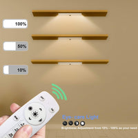 1 x RAW Customer Returns LDOPTO LED Cabinet Lighting, LED Lamp Battery Operated with Remote Control, Battery Operated Cabinet Night Light with Magnetic Strip for Closet, Stairs, Garage, 3000K Warm White - RRP €19.72