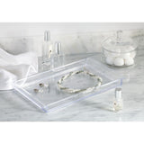 1 x Brand New mDesign cosmetic tray stylish storage space for lotions, cosmetics, accessories, etc. plastic cosmetic storage for the bathroom vanity transparent - RRP €11.14