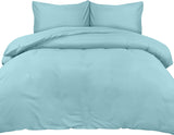 1 x RAW Customer Returns Utopia Bedding bed linen 200x200 set - microfiber duvet cover 200x200 cm 2 pillowcases 50x75 cm - spa blue - RRP €18.89