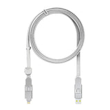 1 x RAW Customer Returns Rolling Square inCharge XL 200cm - USB-C Cable, Universal Smartphone Cable, Gift for Men, 6-in-1 Universal Charger for Smartphones, Technical Gadget, White, Lightning Cable 100W - RRP €35.29