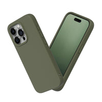 1 x RAW Customer Returns RhinoShield Case compatible with iPhone 15 Pro SolidSuit - Shock-absorbing slim protective case with premium finish - 3.5 meter drop protection - Algae green - RRP €30.24