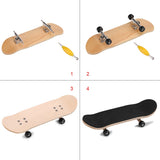 1 x Brand New Finger Skateboards Fingerboards, Fingerboard Finger Skateboards, Fingertip Movement Toys, Maple Wood Alloy Fingerboard Finger Skateboards with Box Pressure Reduce Children s Gifts White  - RRP €19.2