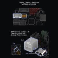 1 x RAW Customer Returns BIGTREETECH EBB 36 CAN V1.2 with Max31865, expansion boards for Klipper Raspberry, nozzle adapter board for 36-stage motor type extruder, USB-C or CAN communication, simplifying wiring - RRP €34.27