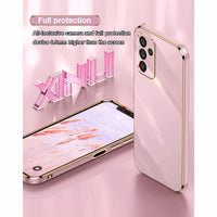 1 x Brand New TAUYN Case for Samsung Galaxy A14 5G, Soft TPU Silicone Phone Case, Electroplating Edge Shockproof Back Protective Case, Pink - RRP €21.6