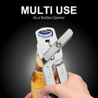 1 x RAW Customer Returns Can Opener Manual, Sopito Can Opener Stainless Steel Adjustable Jar Opener Screw Lid Opener Can Opener Seniors Without Sharp Edges Can Opener - RRP €20.4