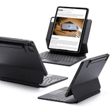 1 x RAW Customer Returns ESR Magnetic Keyboard Case, iPad Keyboard Case for iPad Pro 12.9 2022, Magnetic Stand, Portrait Elevated View Modes, Springy Light Keys, Multi-Touch Trackpad, Rebound Series, Anthracite - RRP €143.81