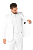 1 x RAW Customer Returns Suitmeister Party Costumes for Men - Solid Color Suit for Costumes for Carnival, Halloween Parties and Theme Parties - White - Size S - RRP €44.95