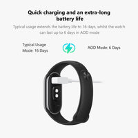 1 x RAW Customer Returns Xiaomi Smart Band 8, Smartwatch for Men and Women, 1.62 AMIOLED Screen, 60Hz Update Frequency, 150 Sports Modes, Health Monitoring, 16 Day Battery Life, 5 ATM Waterproof Watches, Black - RRP €47.32