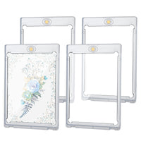 2 x Brand New Foreverup 35PT Magnetic Card Holder UV Protection Transparent Card Frame Card Sleeves Protective Covers for Sports Cards Collection 4 Pack  - RRP €27.52