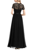 1 x RAW Customer Returns Dressystar Women s Lace Dress Wedding Bridesmaid Dress Maxi Long Party Dresses Black XL - RRP €58.92