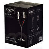 1 x RAW Customer Returns Krosno - Perla red wine glasses 4 x 480ml Wine glasses set Red wine glass Wedding gift Dishwasher safe Crystalline glass Lead-free glass Durable Scratch-resistant Gift idea - RRP €32.99