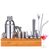 2 x Brand New Cocktail Set, 12 Piece Stainless Steel Cocktail Shaker Set, 750ml Bartender Set with Cocktail Mixer and Bamboo Stand, Professional Bar Accessories, Cocktail Gift Set for Home or Bar - RRP €63.46