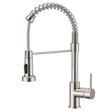 1 x RAW Customer Returns FORIOUS kitchen faucet, high arch high pressure kitchen faucet with pull down shower faucet, mixer tap sink faucet kitchen faucets, 360 swivel two spray functions, stainless steel - RRP €55.99