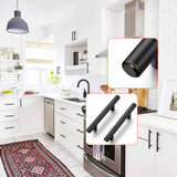 1 x RAW Customer Returns LONTAN Pack of 25 kitchen handles black 128 mm hole spacing handles for kitchen cabinets furniture handles cupboard handles black furniture handles stainless steel black handles kitchen door handles kitchen - RRP €35.28