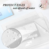 1 x RAW Customer Returns FYY document bags A4, transparent cover A4 document folder with snap fastener, transparent pocket A4 transparent, document organization for school office, homework for files, paper, receipts, 12 pieces - RRP €17.14