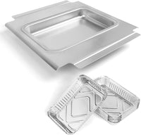 1 x RAW Customer Returns GFTIME 80580 Grill Drip Trays for Weber Q200, Q300 Series, Drip Tray for Weber Q200 Q300 Q220 Q240 Q2000 Q2200 Q320, Catch Tray with 15 Aluminum Liners, Aluminum Drip Trays Replacement for 41877 - RRP €29.23