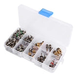 1 x RAW Customer Returns MAGT Valve Core Tool Kit, 102 Piece Assortment A C R134a R12 Refrigeration Tire Valve Stem Tool Cores for Air Conditioning Replacement and Maintenance - RRP €20.96