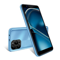 1 x RAW Customer Returns Xgody mobile phone, display 5.5 inch Android 9 Quad Core, 16 GB ROM SD 64 GB, battery 2500 mAh, dual camera 5 MP smartphone, dual SIM, 3 slots Face ID 3G blue  - RRP €21.6