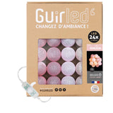 1 x RAW Customer Returns GuirLED - Light chain balls cotton - LED USB - Night light baby 2 hours - Power adapter - 3 intensities - 24 balls 2.4m - Princess - RRP €34.99