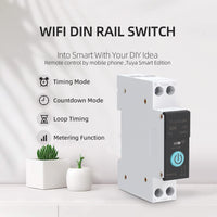 1 x RAW Customer Returns Smart WIFI Switch Home Circuit Breakers Mobile Phone Remote Control 3 Timing Modes for Home Appliances 32A  - RRP €30.87