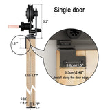 1 x RAW Customer Returns WOLFBIRD 3.3FT 1M Bi-Folding Sliding Door Fitting for One-Way Fitting System, Folding Door Kit Suitable for Door Openings of 70-80 cm Without Door Panels  - RRP €114.56