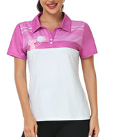 1 x Brand New SwissWell Polo Shirt Women s Short Sleeve Sports Breathable T-Shirt Tennis Golf Polo Shirts Summer Outdoor Polo Shirt 1340Purple, 2XL  - RRP €25.2