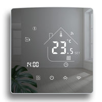 1 x RAW Customer Returns Beok Mirror Smart Thermostats Heating Thermostat WiFi Room Thermostat Underfloor Heating Intelligent Wall Thermostat for Boiler Underfloor Heating Compatible Alexa, Google Assistant 3A TGR85WIFI-WPB - RRP €49.99