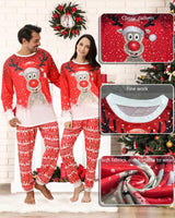 1 x RAW Customer Returns Christmas pajamas family set, red reindeer Christmas pajamas men, Christmas pajamas couples, matching pjs couple, family Christmas pajamas set, Christmas pajamas family set, pajamas Christmas men-L - RRP €25.96