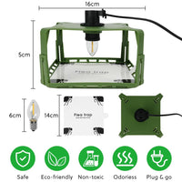 1 x RAW Customer Returns Flintronic Flea Trap for Home, 2 Pack Flea and Bed Bug Traps, LED Light Flea Traps, Flea Trap Lamp, Light Sticky Bed Bug Trap, with Sticker and Light Bulbs, All-Round Lure - RRP €27.76