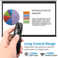 18 x RAW Customer Returns Ergonomic Slide Slide Controller Powerpoint Computer Controller, 2.4GHz Wireless Presenter Remote Presentation Controller USB Remote Pointer Powerpoint Remote Presenter for Windows Mac Computer - RRP €246.06