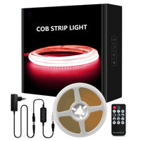 1 x RAW Customer Returns Tayire COB LED Strip Red Set, DC12V Cuttable LED Strip 5m 480LEDs M, CRI90 4mm Bendable LED Tape High Brightness LED Light Strip for Cabinet Bedroom Kitchen TV DIY Lighting - RRP €32.87