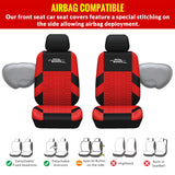 1 x RAW Customer Returns AUTOYOUTH Car Seat Covers Universal Fit Complete Set Car Seat Protector Tire Rails Car Seat Accessories Red - RRP €45.99