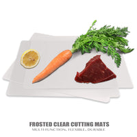 1 x RAW Customer Returns Plastic cutting boards for the kitchen set of 7, Fotouzy flexible cutting mats with symbols for food, non-slip, BPA-free, non-porous, dishwasher safe - RRP €20.11