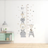 1 x RAW Customer Returns Wall sticker children s height chart measuring stick child forest animals wall sticker boho decor, wall stickers children s room for girls wall stickers bedroom baby room children s room decoration - RRP €9.47