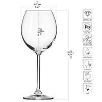 1 x RAW Customer Returns Krosno Glasses Red Wine Glass Set of 6 350ML Venice Collection Ideal for the home, restaurant, parties and receptions Dishwasher safe - RRP €35.99