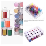 18 x Brand New Non-Toxic for Art Crafts, Glitter Nail Card Making, Face and Body, Party, Slime - RRP €359.82